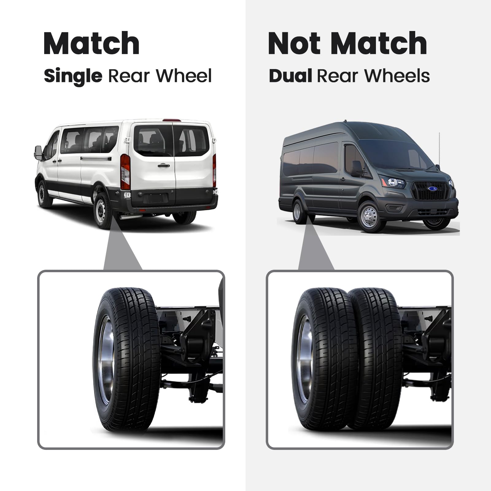 STRECOS Transit tail light wiring harness shows plug-and-play connection
