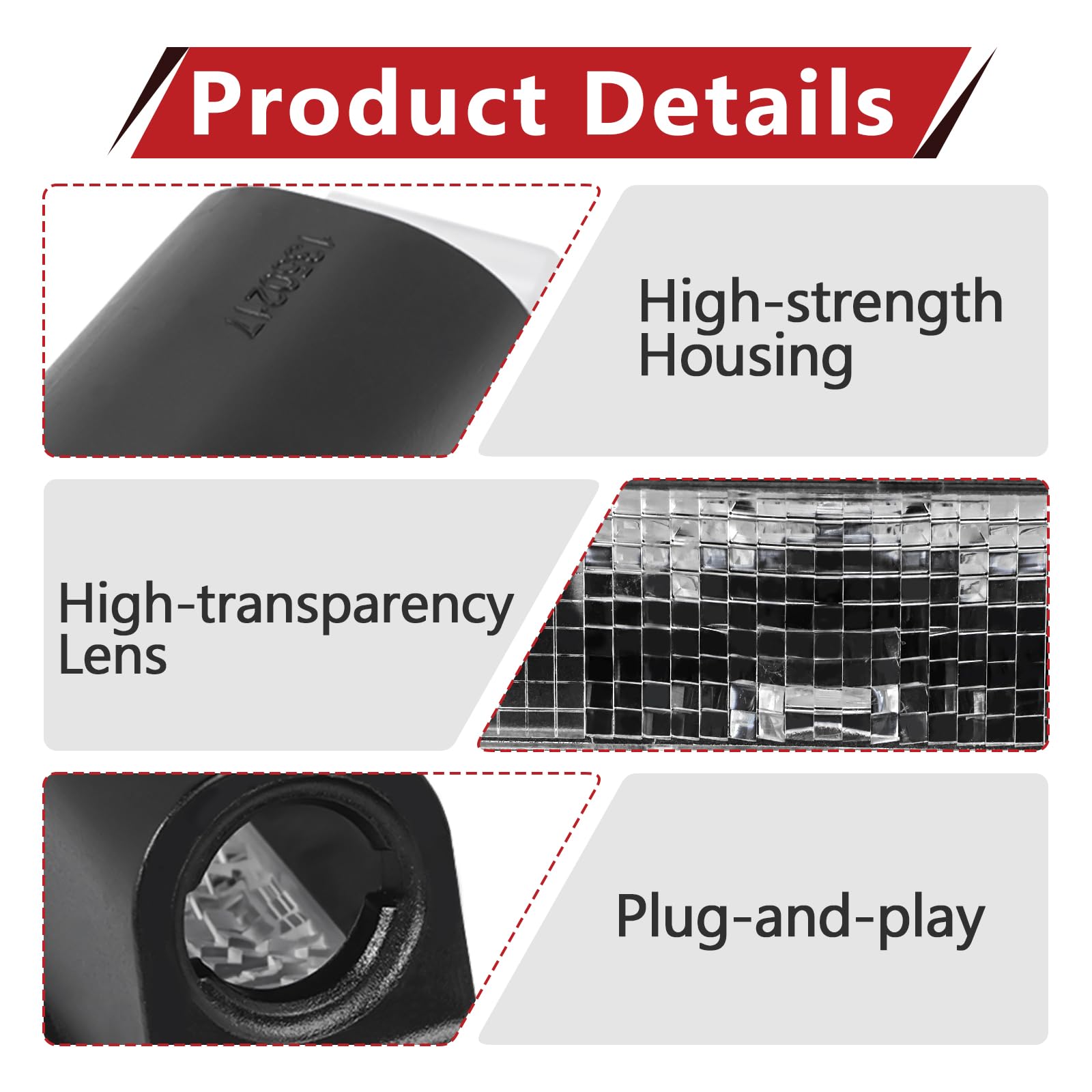 StreytoTek license plate light with durable, moisture-resistant housing for all climates