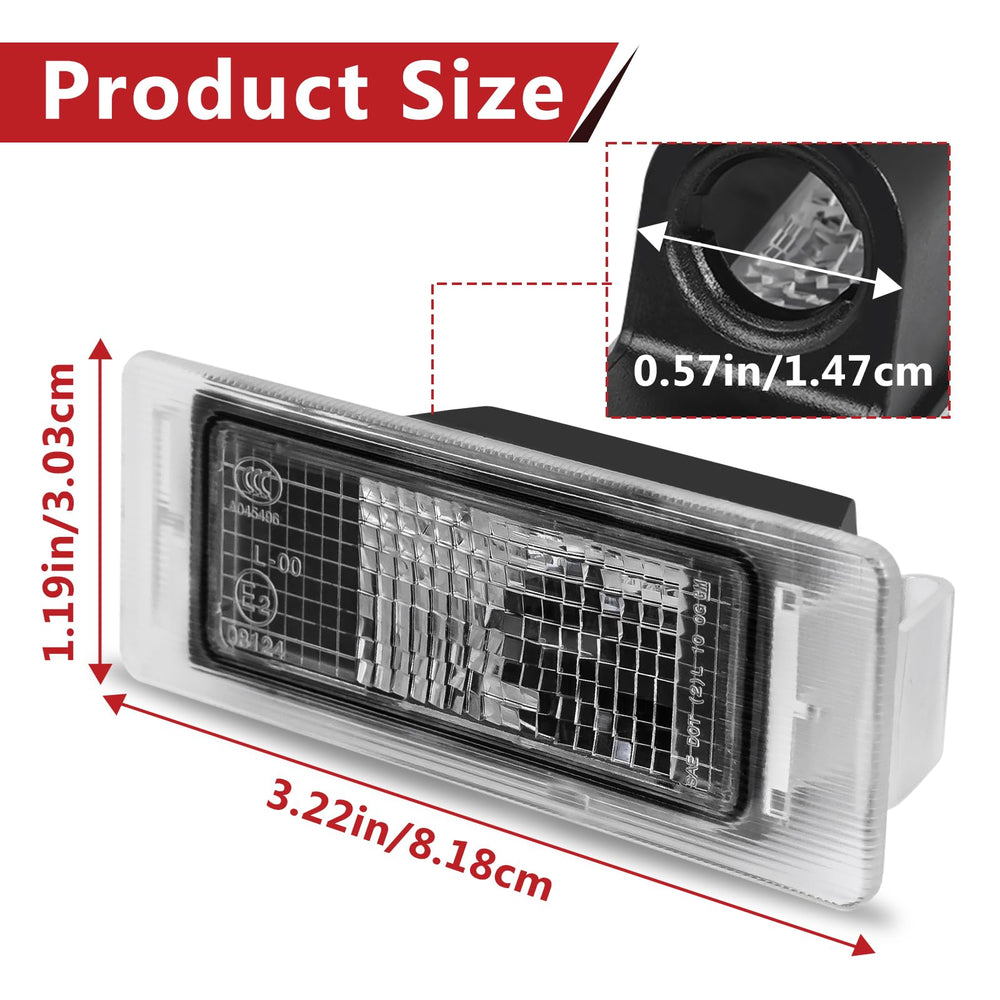 StreytoTek license plate light for Chevy Trax, passenger-side, reliable night visibility