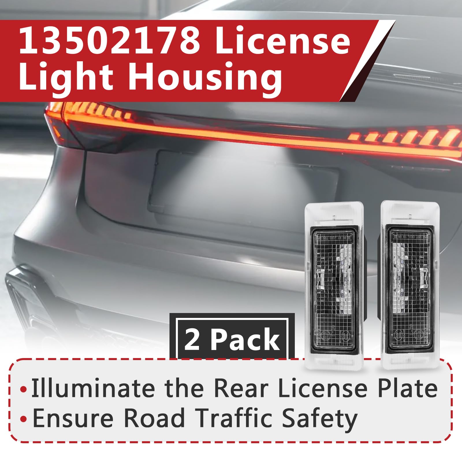 StreytoTek compliance-ready license plate light meeting vehicle lighting standards for clear visibility
