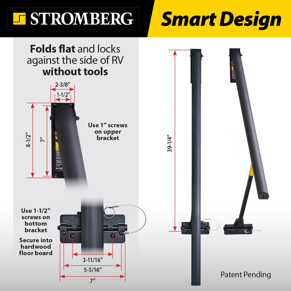 Stromberg Carlson AR-50 quad-step design fits larger RV stair setups.