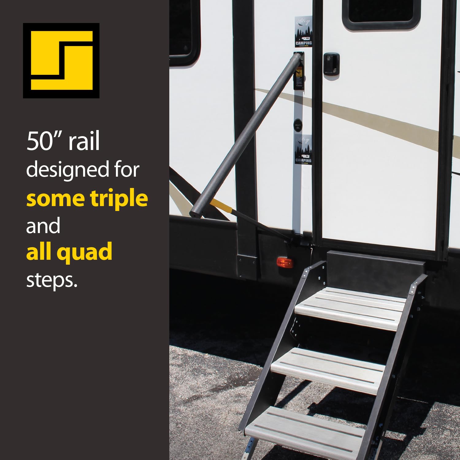 Stromberg Carlson AR-50 triple-step compatibility broadens RV access options.