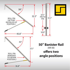 Stromberg Carlson AR-50 two-angle positions adapt to varied entry heights.