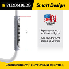AM-01 installed on a 1-inch RV rail for easier, steadier steps