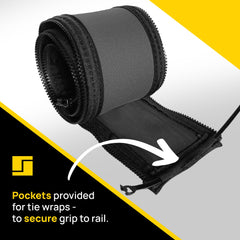 Installed on standard 1 inch D RV rail for easier climbing