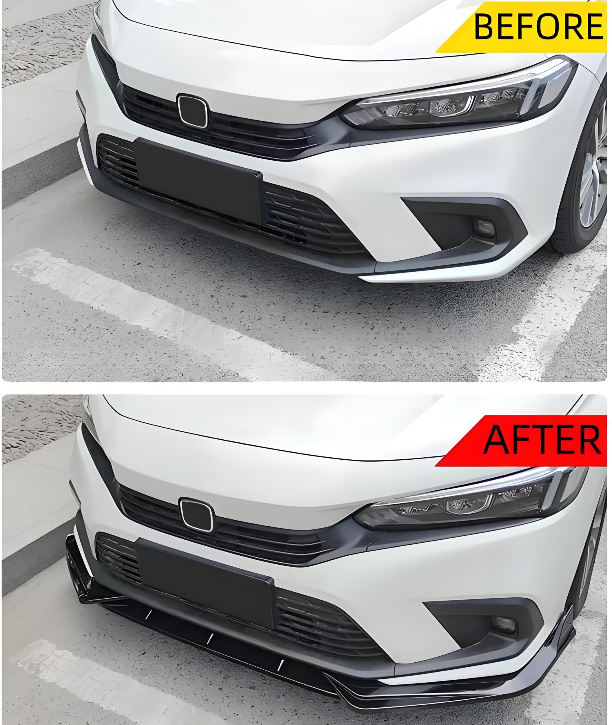 STSEV01 lip splitter paint finish up close demonstrates weather resistance.