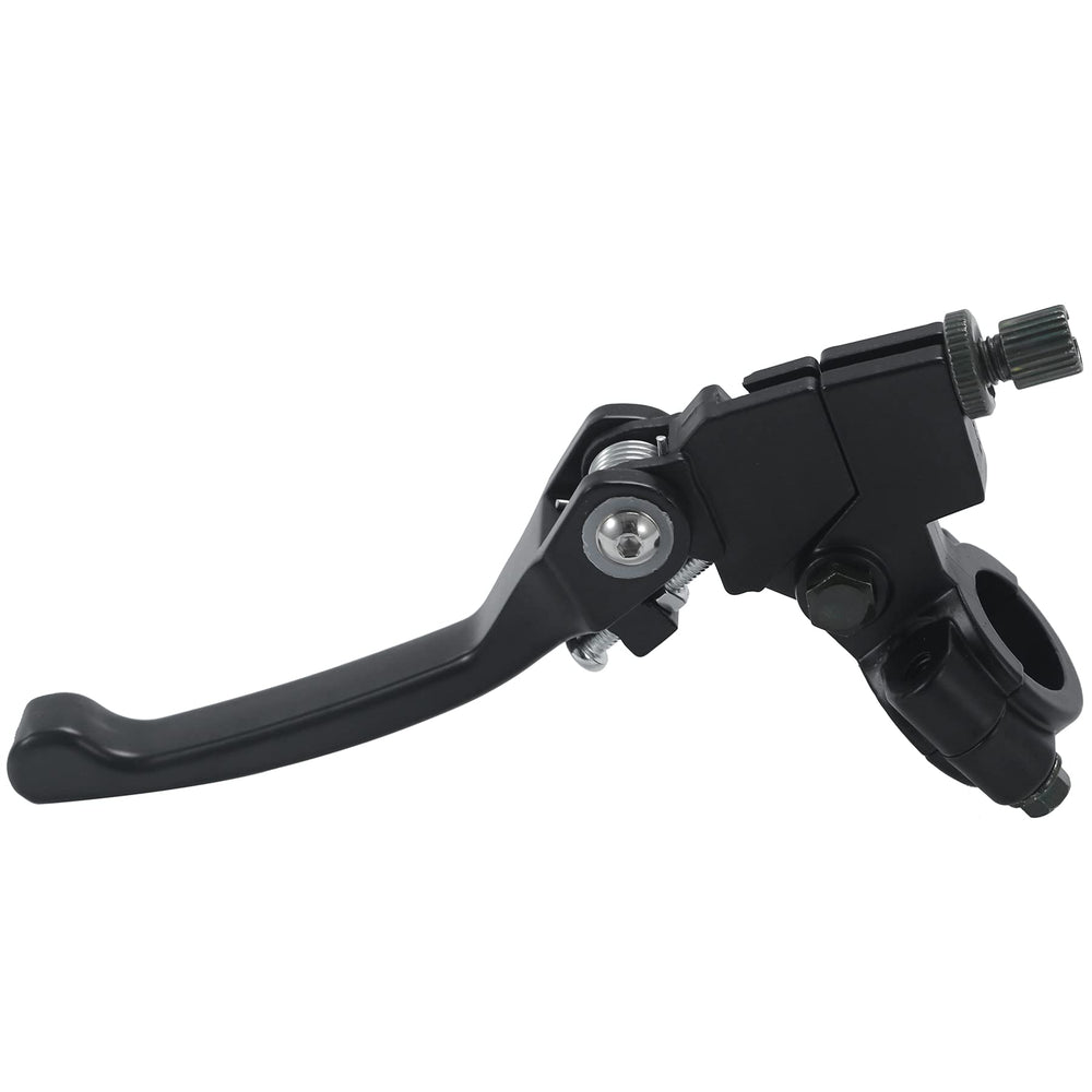 Stylemafia black levers on dirt bike illustrate compact profile for better clearance
