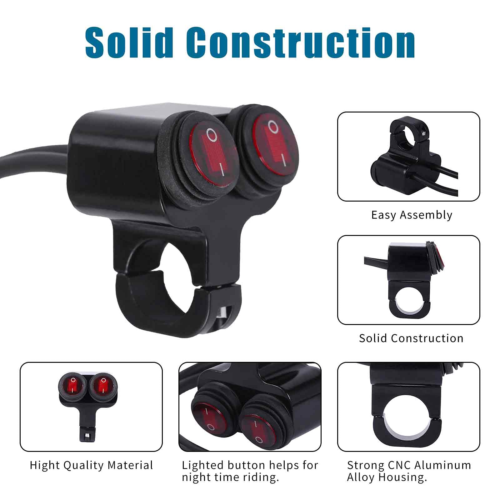 Stylemafia double-control kill button switch for handlebars offers convenient power management.