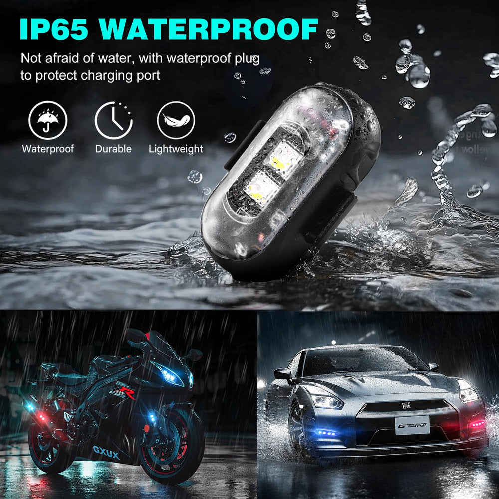 Suacopzar LED strobe boat light with remote for weatherproof visibility.