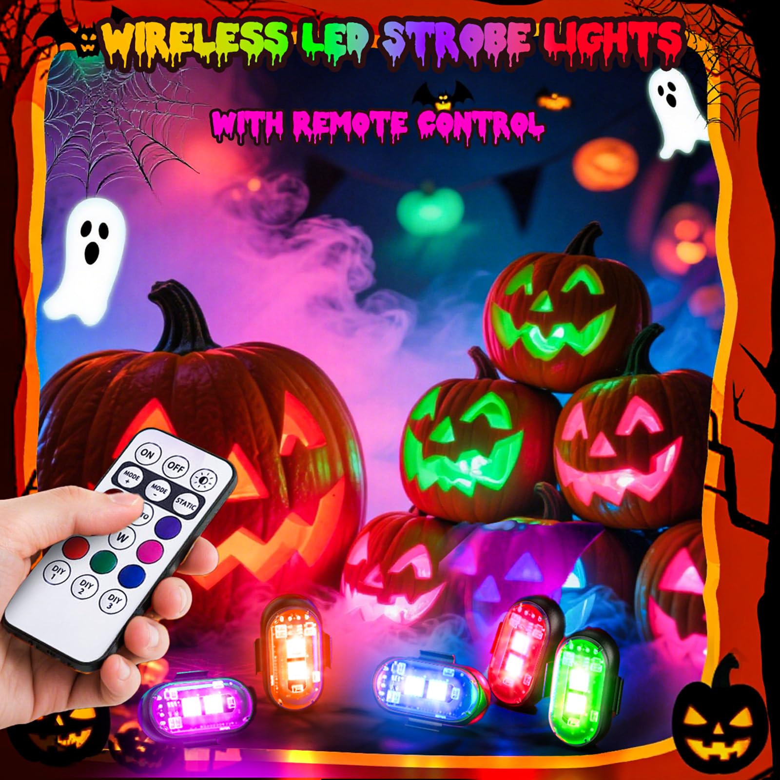 Suacopzar LED strobe motorcycle light with remote for signaling.