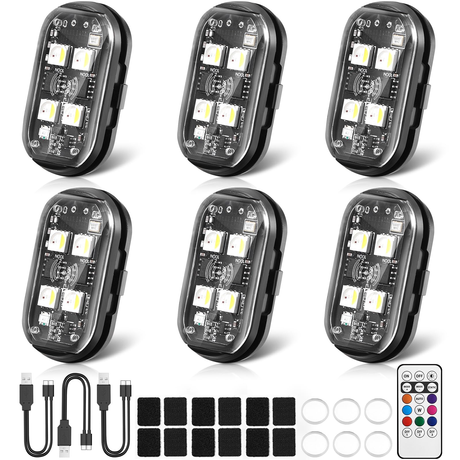 Suacopzar upgraded 4LEDs strobe light delivers bright night visibility