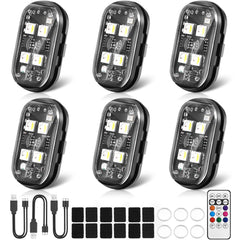 Suacopzar upgraded 4LEDs strobe light delivers bright night visibility