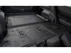 Crosstrek rear seats protected during loading of large items with the OEM protector