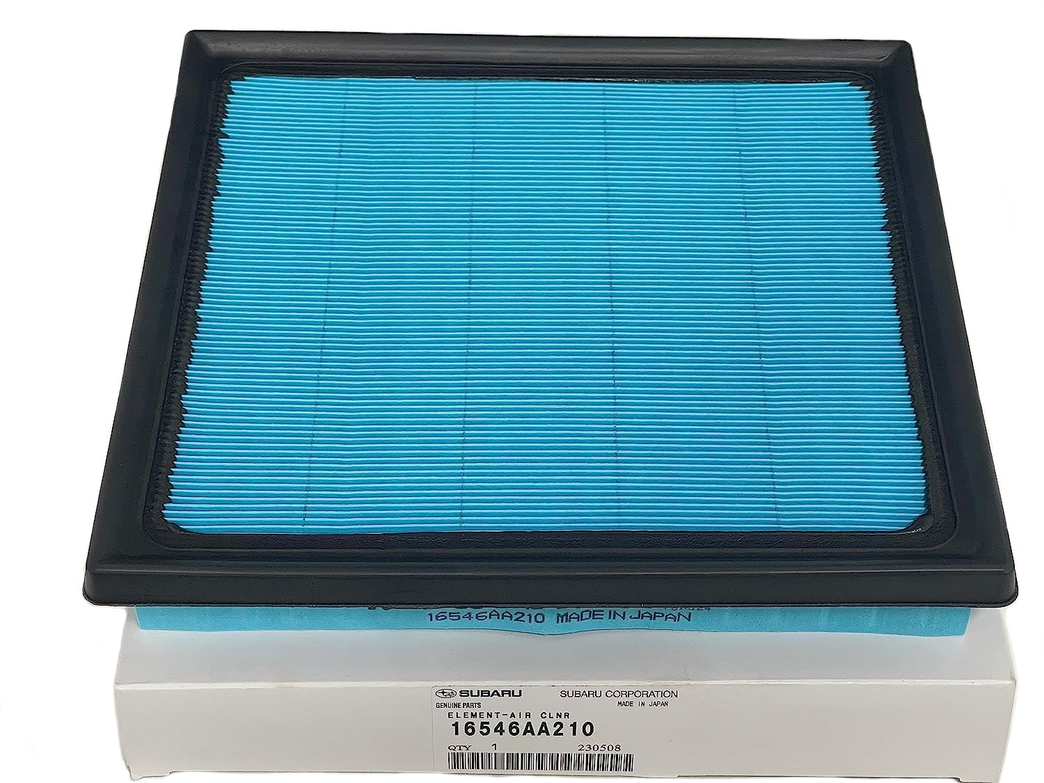 Subaru engine air filter element 16546AA210 for Impreza and Crosstrek enhances airflow and protection.