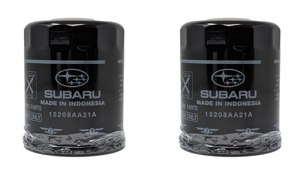 Subaru engine oil filter and crush washer kit cover, showing updated design for proper fit.