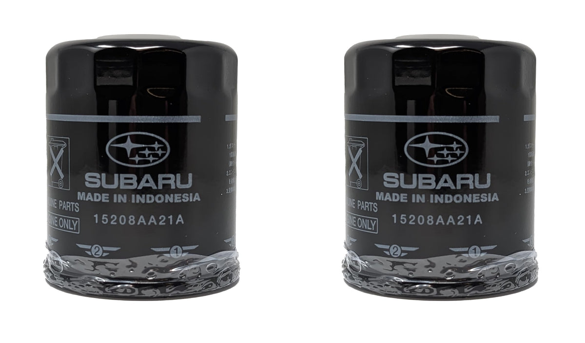 Subaru engine oil filter and crush washer kit cover, showing updated design for proper fit.