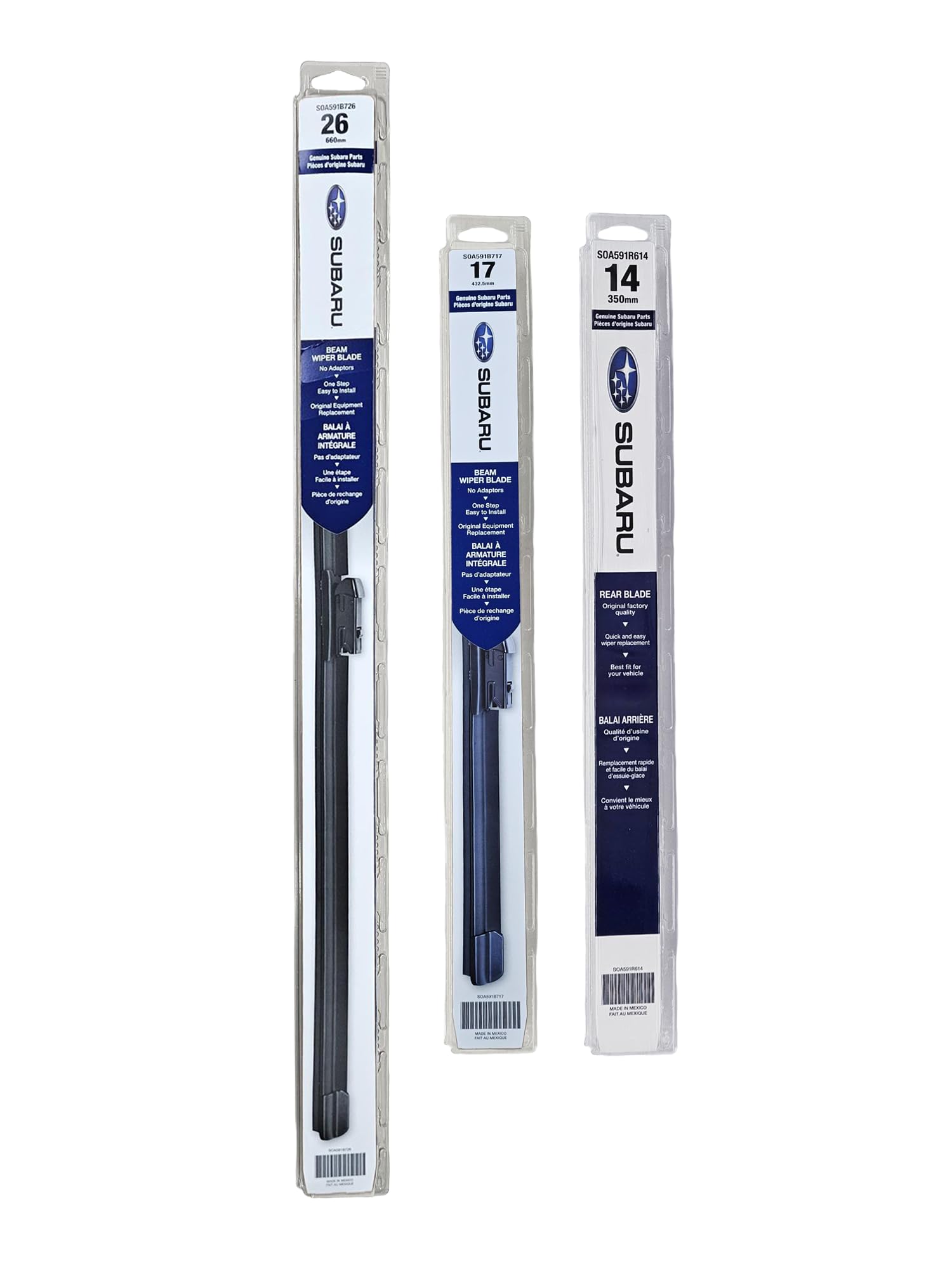 Subaru Forester front left 26-inch wiper blade for clear visibility in rain