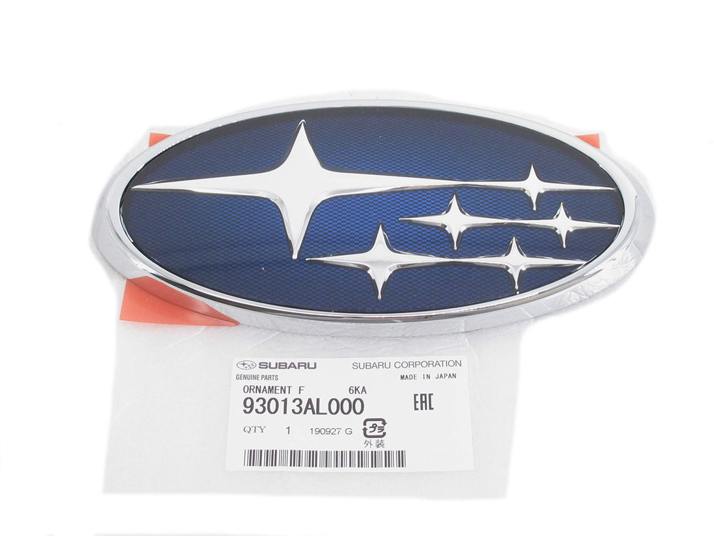 Subaru front grille with blue star emblem for authentic OEM look and refreshed exterior styling.