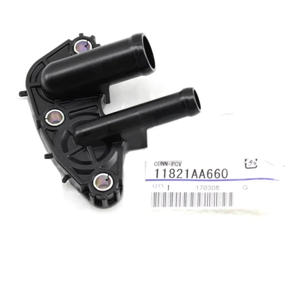 Subaru PCV hose connector closeup shows high-quality components for reliability.