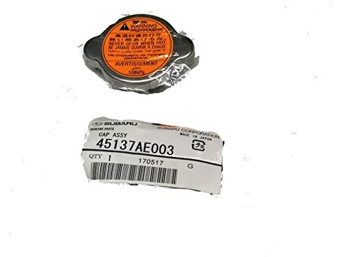 Subaru radiator cap assembly for Crosstrek and Forester helps maintain proper coolant pressure