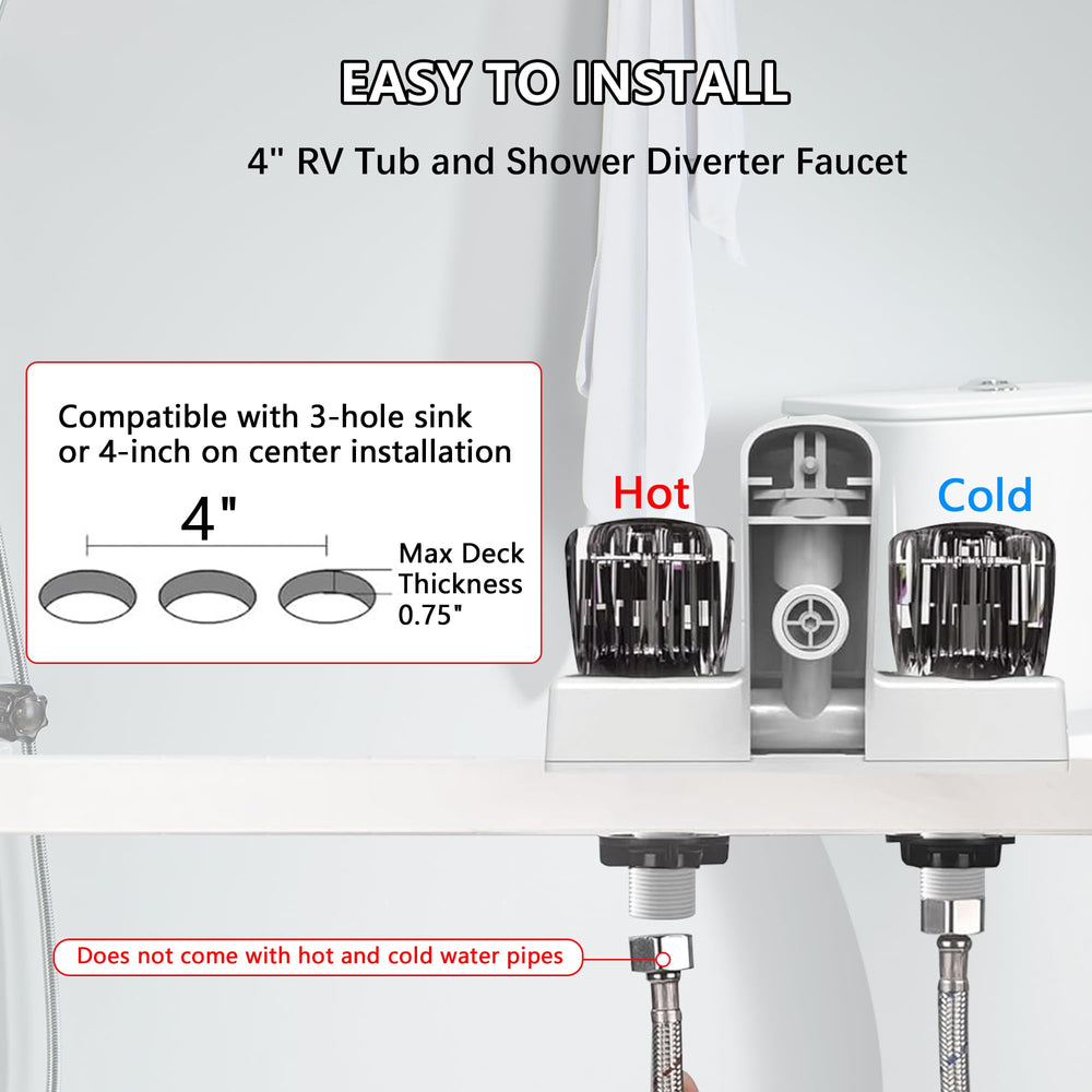 SUBEIXI outdoor RV shower kit suitable for campgrounds and travel trailers