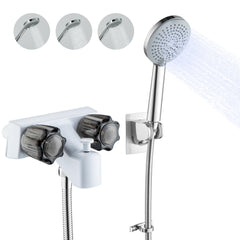 SUBEIXI RV shower faucet with hose shows 4-inch on-center compatibility for RVs