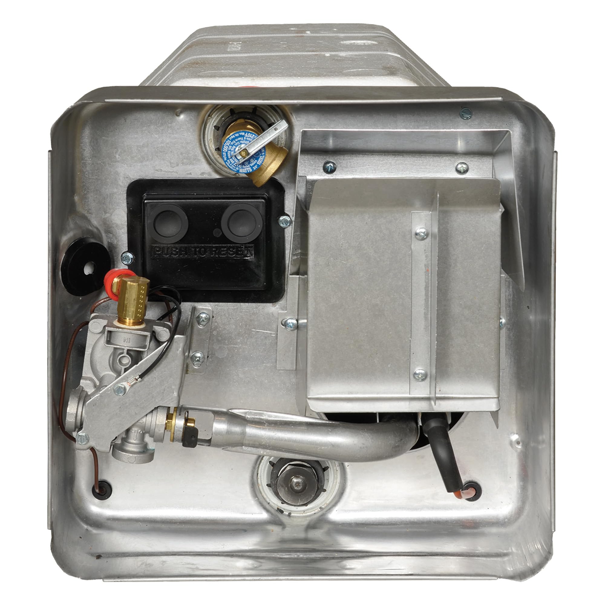 Suburban Advantage SW10D tank exterior highlights durable porcelain-lined steel construction for long-lasting hot water