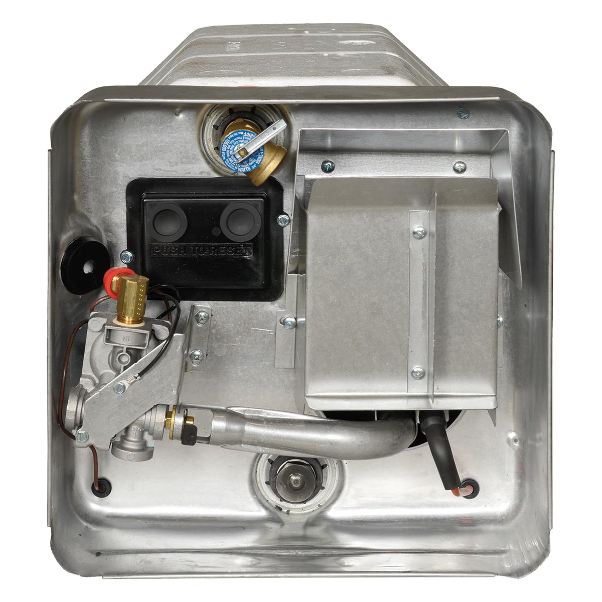 Suburban Advantage SW10D tank exterior highlights durable porcelain-lined steel construction for long-lasting hot water