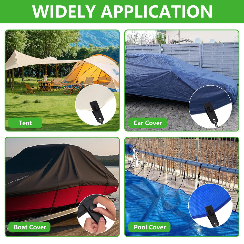 Sudopru car-truck tarp clips aid secure mounting during transport.