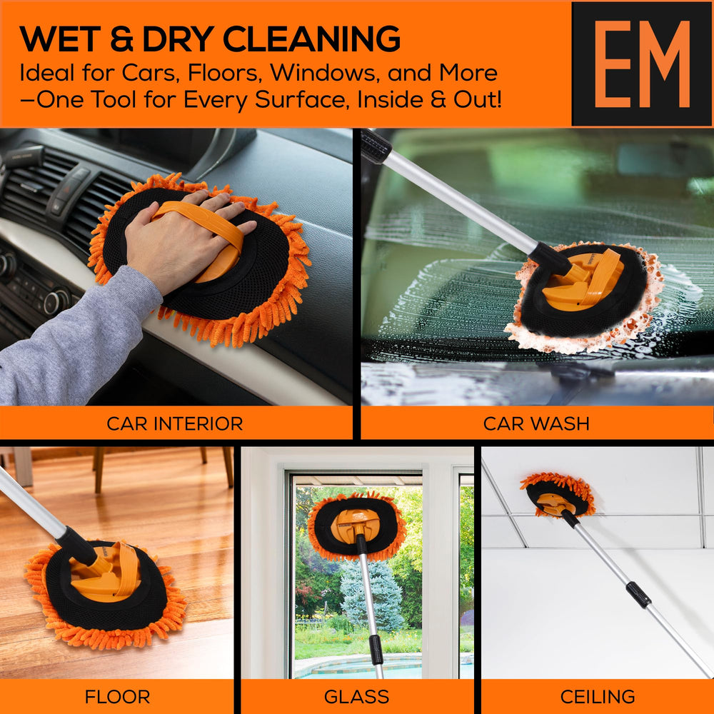 Suds Lab EM scratch-free microfiber provides gentle surface cleaning