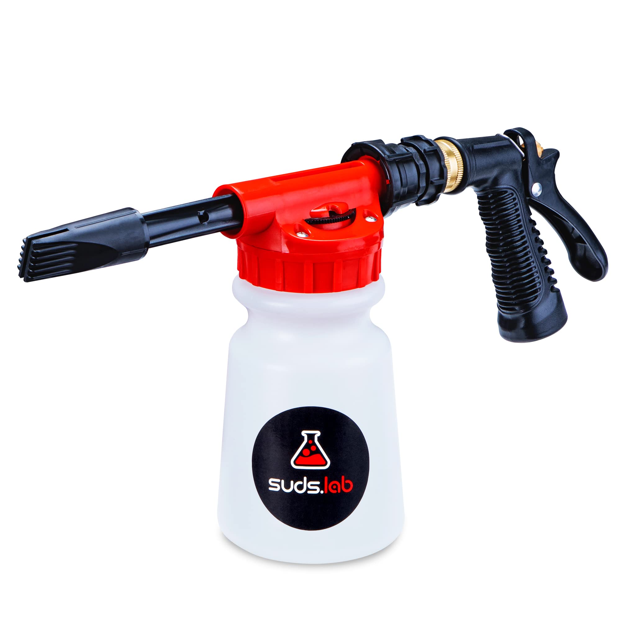 Suds Lab F3 quick disconnect allows easy removal and rinse.