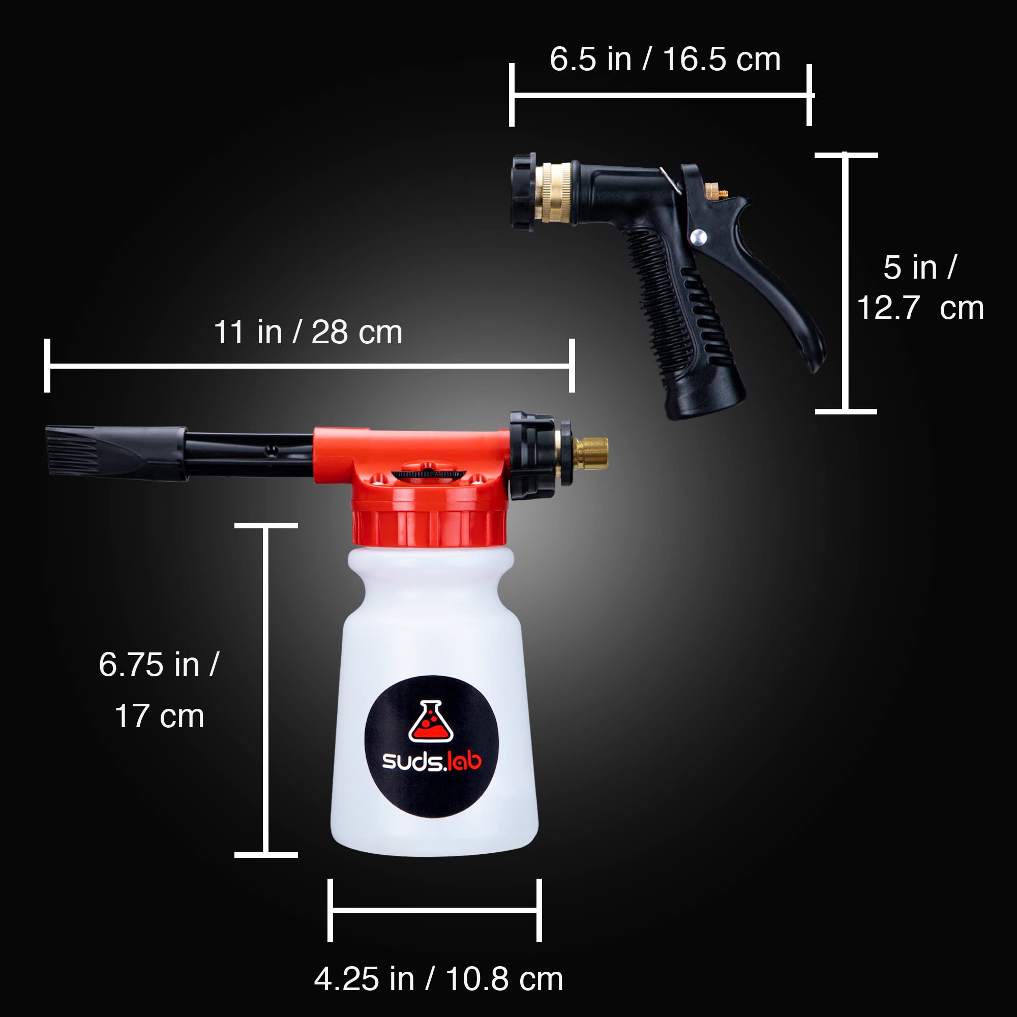 Suds Lab F3 safe-on-paint feature protects clearcoat while scrubbing dirt.