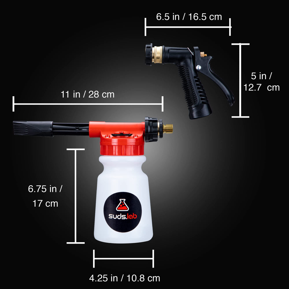 Suds Lab F3 safe-on-paint feature protects clearcoat while scrubbing dirt.