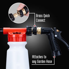 Suds Lab F3 foam creates lubricating suds for gentler cleaning.