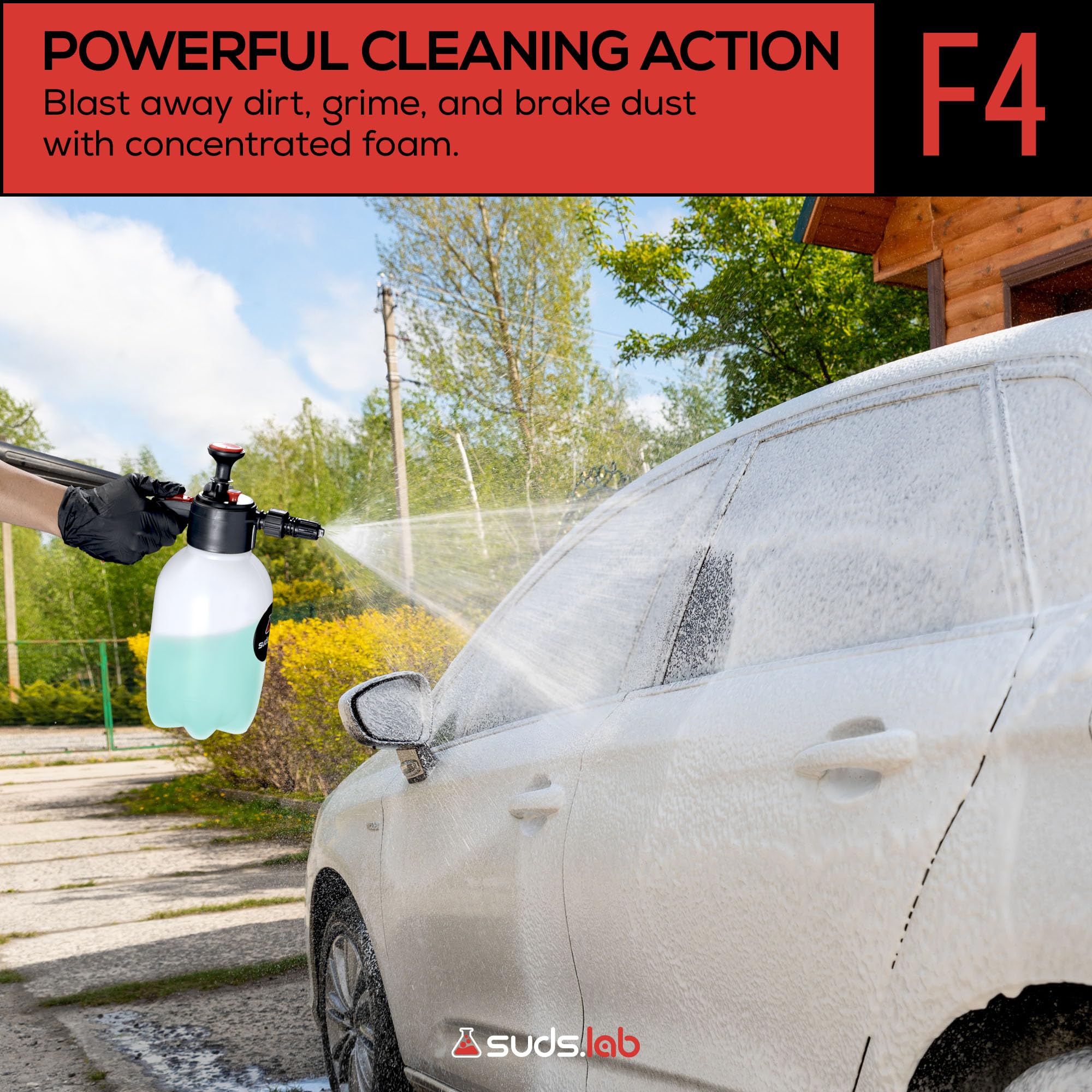 Suds Lab F4 safety valve prevents over-pressurization during use