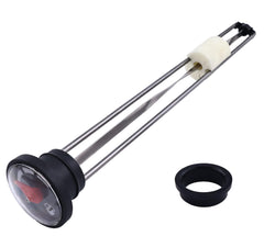 SUKATC 12-inch fuel gauge and grommet — front view with precise fit