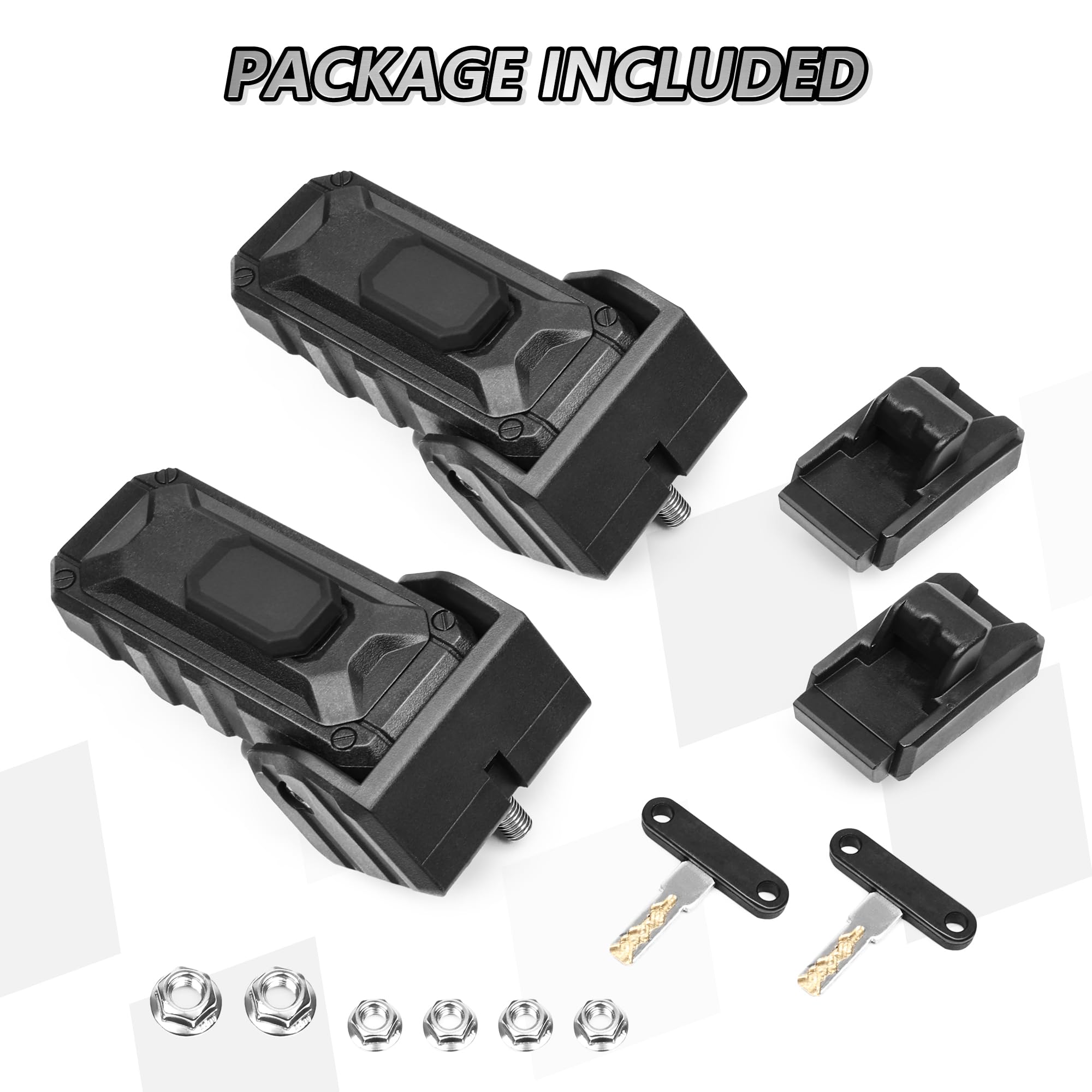 Sukemichi locking hood latch for Jeep JL with key access