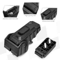 Sukemichi Gladiator JT hood latch close-up with lock core