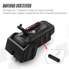 Sukemichi hood lock with keys highlights anti-theft design