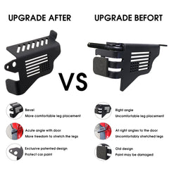 Sukemichi matte black powder coat finish protects door hinges