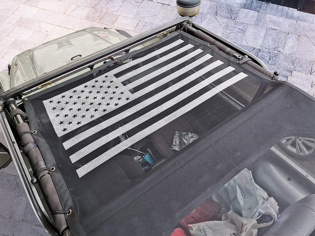 Sukemichi USA flag design bikini top adds style and sun protection