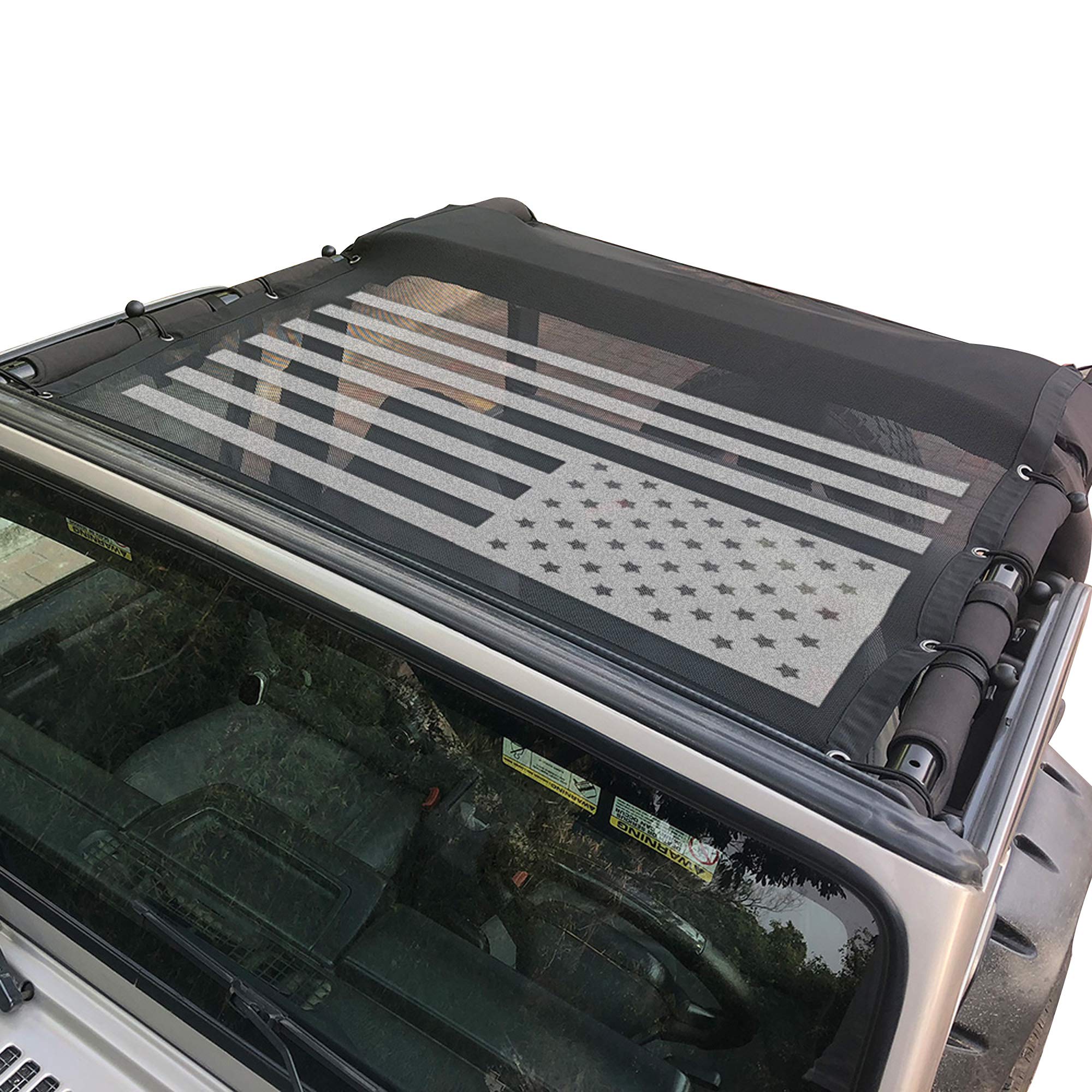 Sukemichi TJ bikini top with UV-blocking mesh for Wrangler TJ protects you from sun