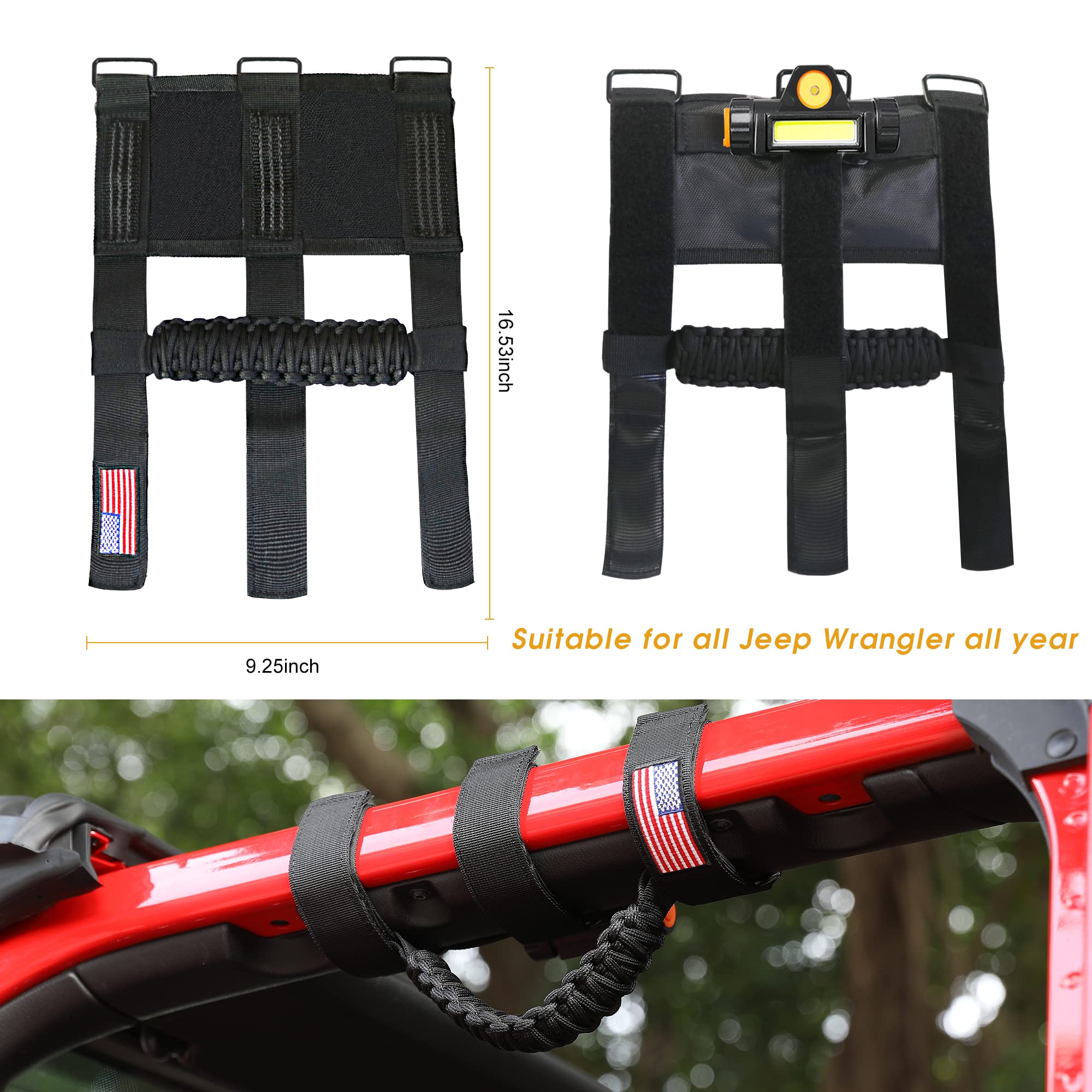 Removable light being carried outside the vehicle for tasks.