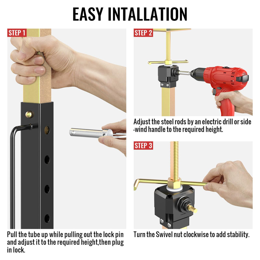 Sulythw adjustable height from 16 to 36 inches fits various slide-outs