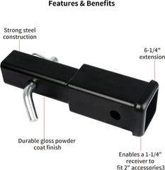 Sulythw black powder coated finish resists rust and weather.