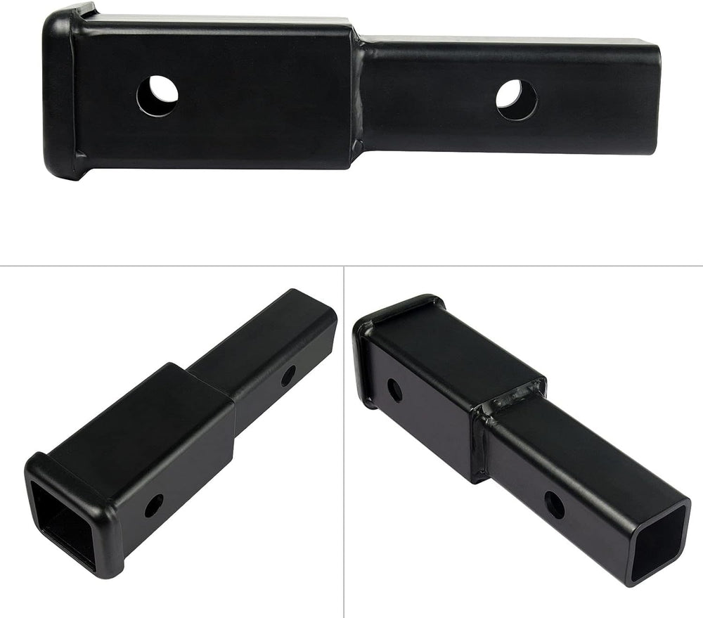 Sulythw hitch extender pin hole alignment for compatible bike racks.