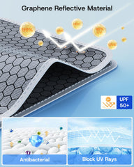 SUMK Flush-fit sunshade minimizes light leaks around the glass roof.