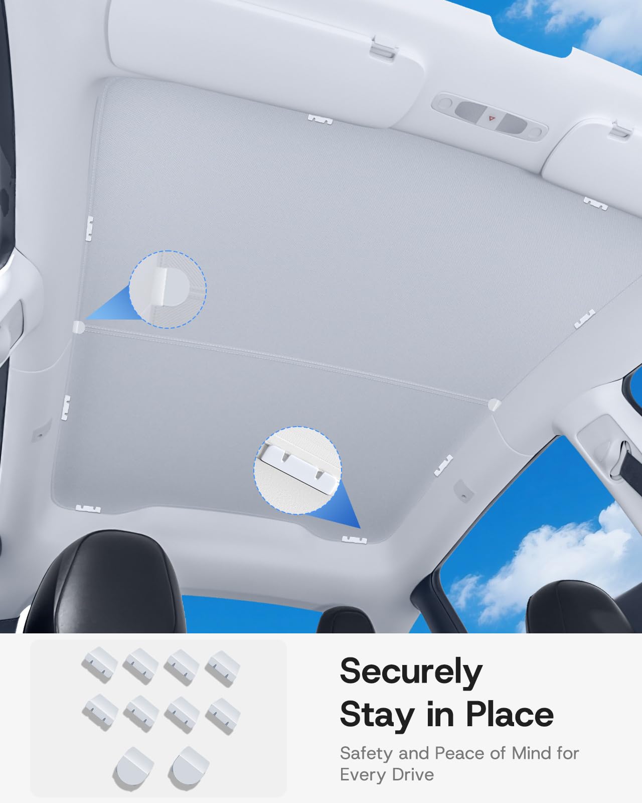 SUMK No-Sag design stays flat across the panoramic roof.