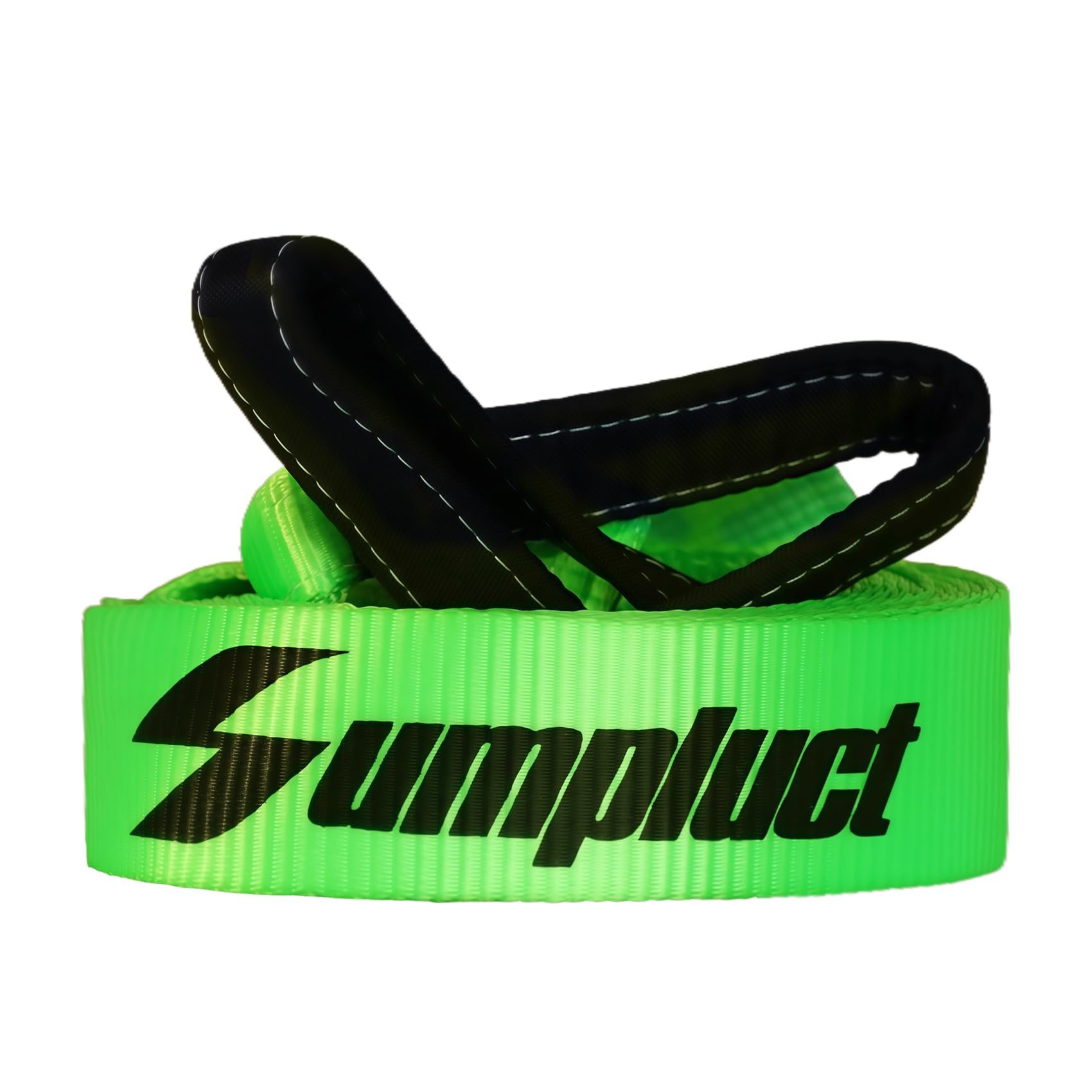 Sumpluct Recovery Tow Strap 20ft green no-hook for emergency towing scenarios