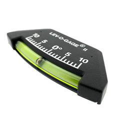 Lev-o-gage II tilt reading display with bright yellow tube for easy spotting